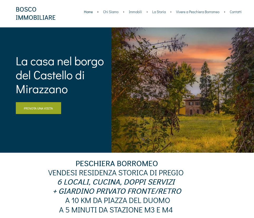 Il nuovo sito dedicato di Bosco Immobiliare